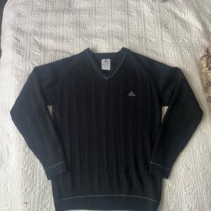 Adidas Black V-Neck Sweater
